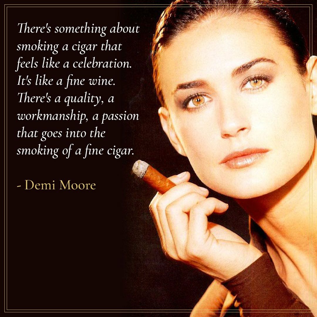 Demi Moore cuban cigars