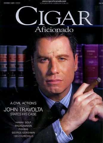 John Travolta cuban cigars